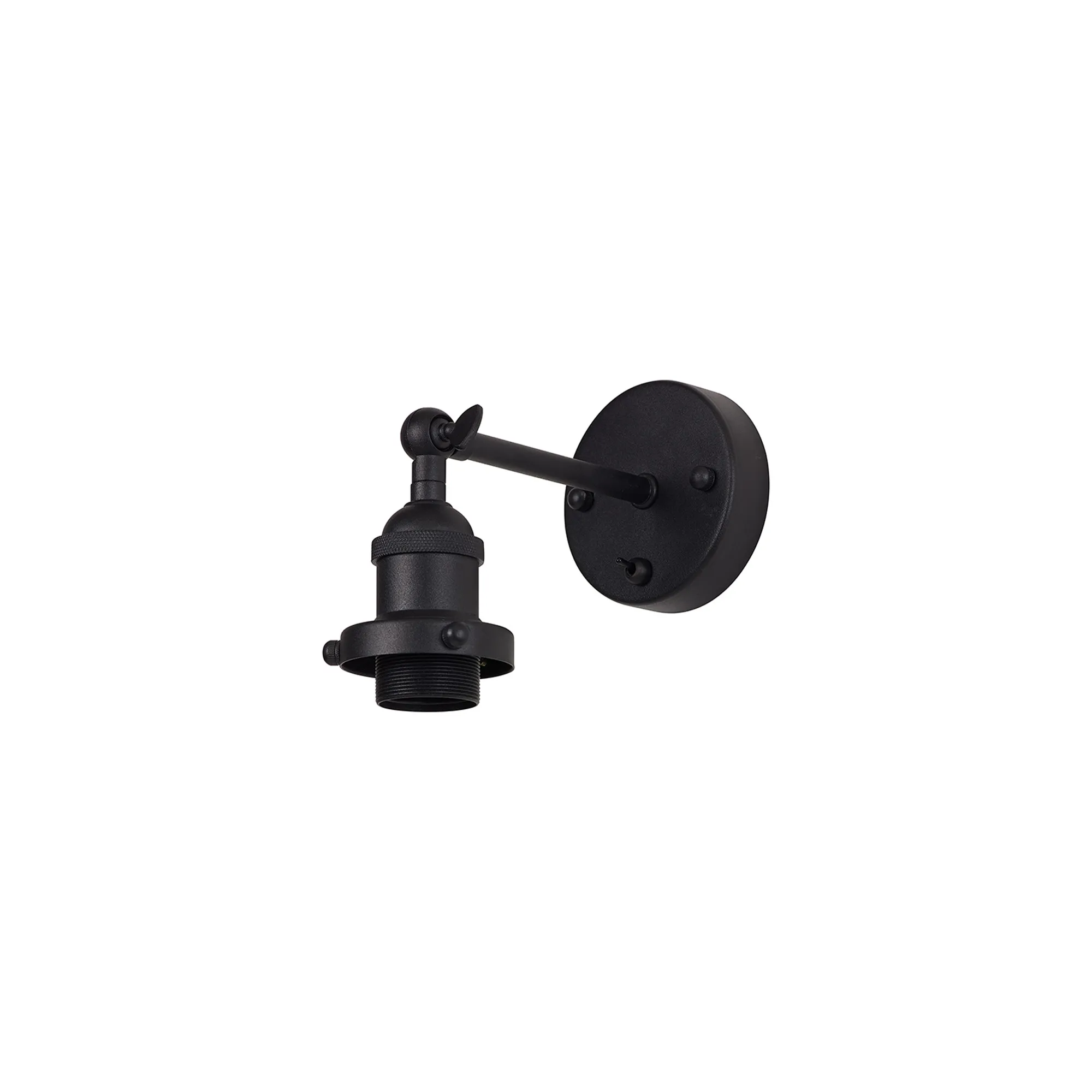D0668  Dreifa Switched Wall Light, 1 x E27, Matt Black